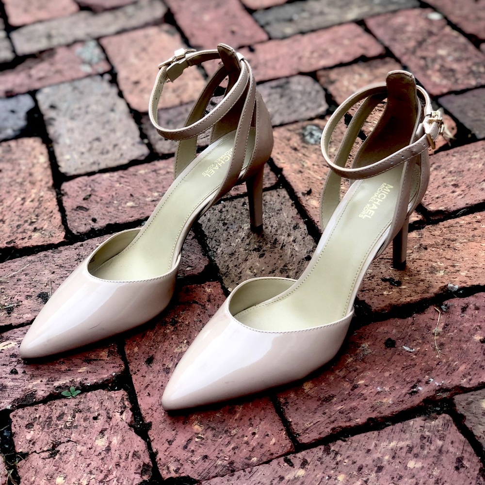 Michael Michael Kors Pointed Toe Buckled Pumps